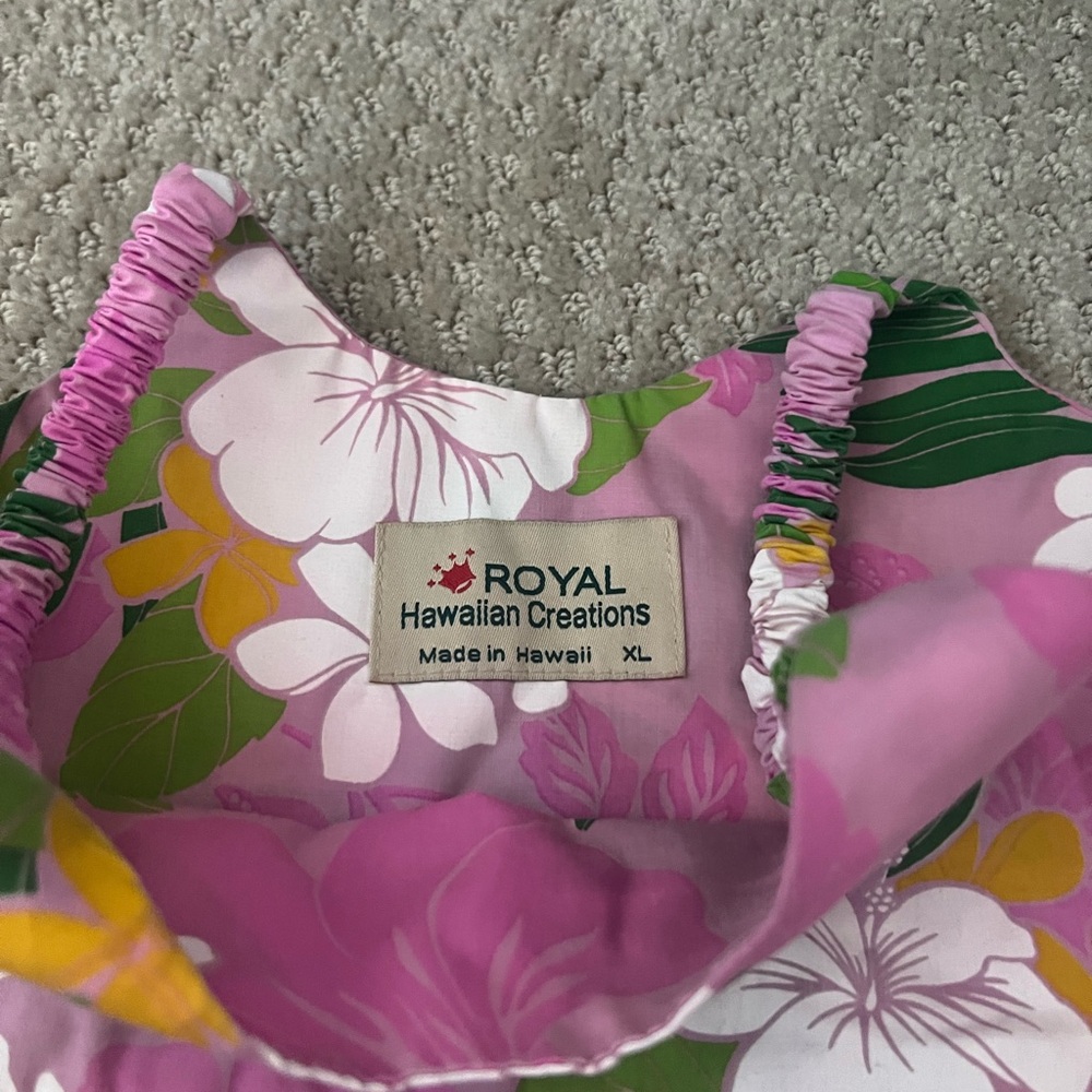 GUC ROYAL Hawaiian Creations kids dress size 4 (xl) - Picture 4 of 5